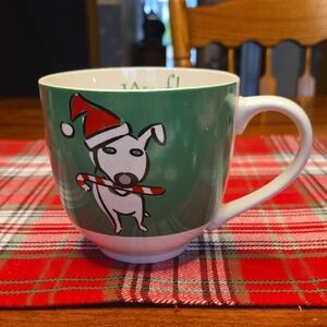 Gibson Green Mug with Festive Dog Design